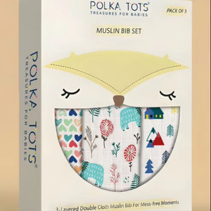 Toalla con Capucha Premium para Bebé Polka Tots con Orejas Adorables, Suave y Absorbente, Envoltura de Muselina de Doble Tela con Arcoíris Rosa - Product Image 1