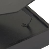 Cadre flottant minimaliste noir moderne pour affichage 3D d'art et d'échantillons, tailles personnalisées, vente en gros