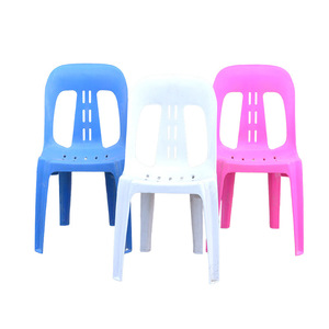 <b>Plastic</b> Chair Outdoor Garden <b>Stool</b> Adult Size 47x49x82 Cm Polypropylene PP Contemporary Design - Product Image 1