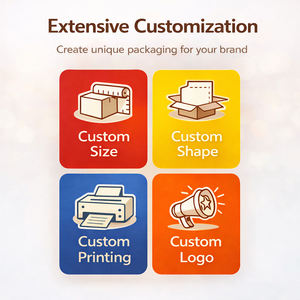 Boîte à popcorn en papier écologique de qualité alimentaire avec logo imprimé personnalisé, couleur, taille et design pour les concessions de cinéma - Product Image 3