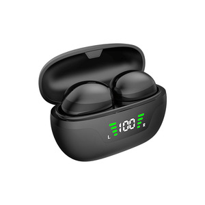Audífonos Inalámbricos Bluetooth TWS 5.0 con Carga Tipo-C, Cancelación de Ruido, Deportivos, para Correr y Jugar, Color Negro - Product Image 1