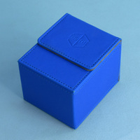 Caja de regalo de botella individual de lujo de alta calidad Almacenamiento de cuero de lujo en relieve con laminación mate y revestimiento UV