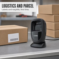 Lecteur de codes-barres 2D et QR pour écran de téléphone portable, USB, présentoir de bureau avec support réglable pour les comptoirs de vente au détail et de billetterie