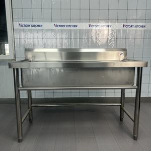 VICTORY <b>KITCHEN</b> Beat Quality <b>Commercial</b> Restaurant Stainless Steel Single Bowl <b>Kitchen</b> <b>Equipment</b> Defrosting Sink for Lab - Product Image 3