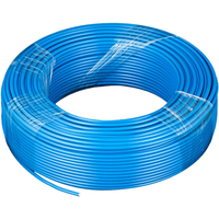 Fil conducteur en cuivre monobrin 14AWG BV 2,5 mm² avec isolation en tissu bleu et PVC pour appareils électroménagers