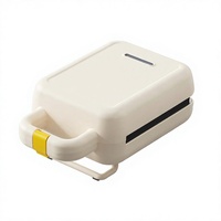 Machine à sandwich électrique 600W 220V avec revêtement antiadhésif, machine à petit-déjeuner pour la maison, mini-grille-pain