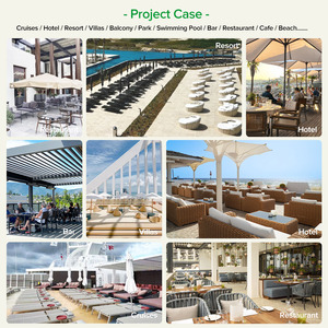 Balcone esterno ristorante mobili in alluminio sedia da giardino bistrot sedie in metallo bracciolo teak sedie da pranzo <span class=keywords><strong>patio</strong></span> - Product Image 6