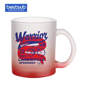 BestSub Wholesale Personalized 11oz Tea Cup Sublimation Frosted Glass Photo Coffee Mug (B1G-01) - Product Image 3