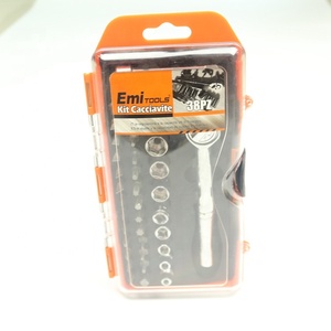 Acero al cromo vanadio de destornillador Socket 38 <span class=keywords><strong>piezas</strong></span> crv tornillo poco conjunto para herramientas de bricolaje - Product Image 3