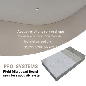Système de plafond acoustique monolithique en spray, super lisse, faux plafond sans joint et grille métallique suspendue en <span class=keywords><strong>bois</strong></span> - Product Image 5