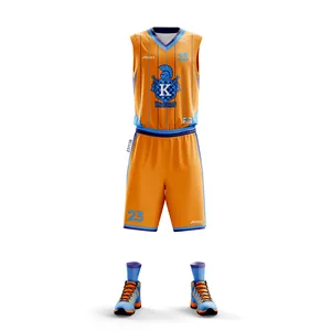 2024 Akilex Individualisierte Basketballuniform im Großhandel muti Farben Teamwear hochwertige 100% Polyester professionelle Basketballsets