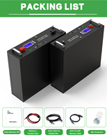 Monitor PC Baterai Lifepo4 Maks 32 Paralel 8000+ Siklus Solar Lithium CAN RS485 100AH BMS 5KWH 10KWH 15KWH 200AH 300AH 48V