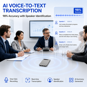 Enregistreur d'appels magnétique IA avec transcription vocale, 80 heures d'enregistrement, <span class=keywords><strong>audio</strong></span> HD pour appels professionnels - Product Image 2