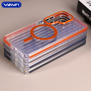 वावी बी 337 शॉकप्रूफ पीसी हार्ड केस नालीदार पारदर्शी चुंबकीय फोन केस के लिए नालीदार पारदर्शी चुंबकीय फोन केस - Product Image 5