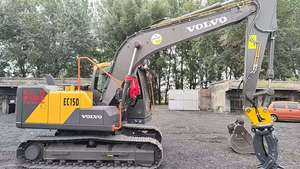 Excavateur d'occasion Volvo EC150 d'origine en bon état à vendre Moteur rotatif Volvo EC150 à faible durée de fonctionnement - Product Image 4