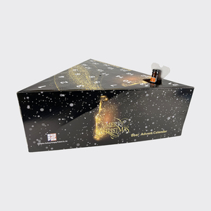 <span class=keywords><strong>Calendrier</strong></span> de l'<span class=keywords><strong>Avent</strong></span> de Noël triangulaire personnalisable 25 compartiments en carton ondulé pour canettes de <span class=keywords><strong>bière</strong></span> whisky caractéristiques gaufrage - Product Image 6