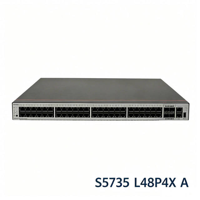 S5735 L48P4X a 48 Port Gigabit PoE Managed Switch 10G SFP+ Uplink Industrial POE Switch for SME Campus