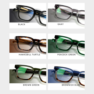 Lunettes carrées en plastique Saint Van Gogh Fashion pour hommes et femmes, lunettes d'inspiration japonaise compatibles avec les verres de prescription - Product Image 2