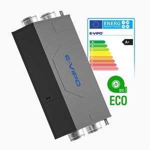 Système de ventilation d'air frais HRV, système de ventilation intelligent ERV <span class=keywords><strong>VMC</strong></span> à <span class=keywords><strong>double</strong></span> <span class=keywords><strong>flux</strong></span>, récupérateur, filtre HEPA, système de ventilation à récupération d'énergie, unité CVC - Product Image 1