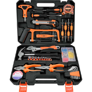 45PCS <span class=keywords><strong>Kit</strong></span> de herramientas de regalo Juego de herramientas de mano para el hogar para reparación de vehículos de <span class=keywords><strong>bicicleta</strong></span> de motocicleta - Product Image 1