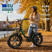 Vélo électrique pliable tout-terrain KOOLUX KL6S 48V 15.6Ah 20x4" en alliage d'aluminium avec pneus larges, autonomie de 100 km, frein à disque, certifié CE, entrepôt UE, Royaume-Uni