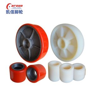 200x50mm PU et fer Nylon chariot élévateur <span class=keywords><strong>roue</strong></span> de charge <span class=keywords><strong>transpalette</strong></span> <span class=keywords><strong>roue</strong></span> à rouleaux nouvelle Construction et roulement de machines agricoles - Product Image 1