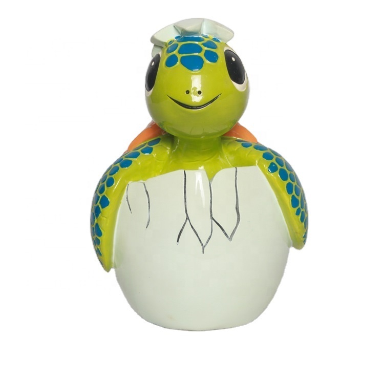 Turtle Piggy Bank - Large Antique Pewter Metal Coin Bank, Kids Savings Gift With Free Engraving