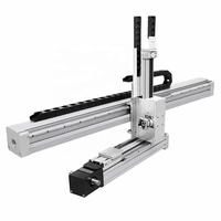 Robot CNC à portique XY, plateau linéaire 2 axes, moteur principal en alliage d'aluminium QIGE XY120-100, charge utile 80 kg, précision de répétition 0,02 mm