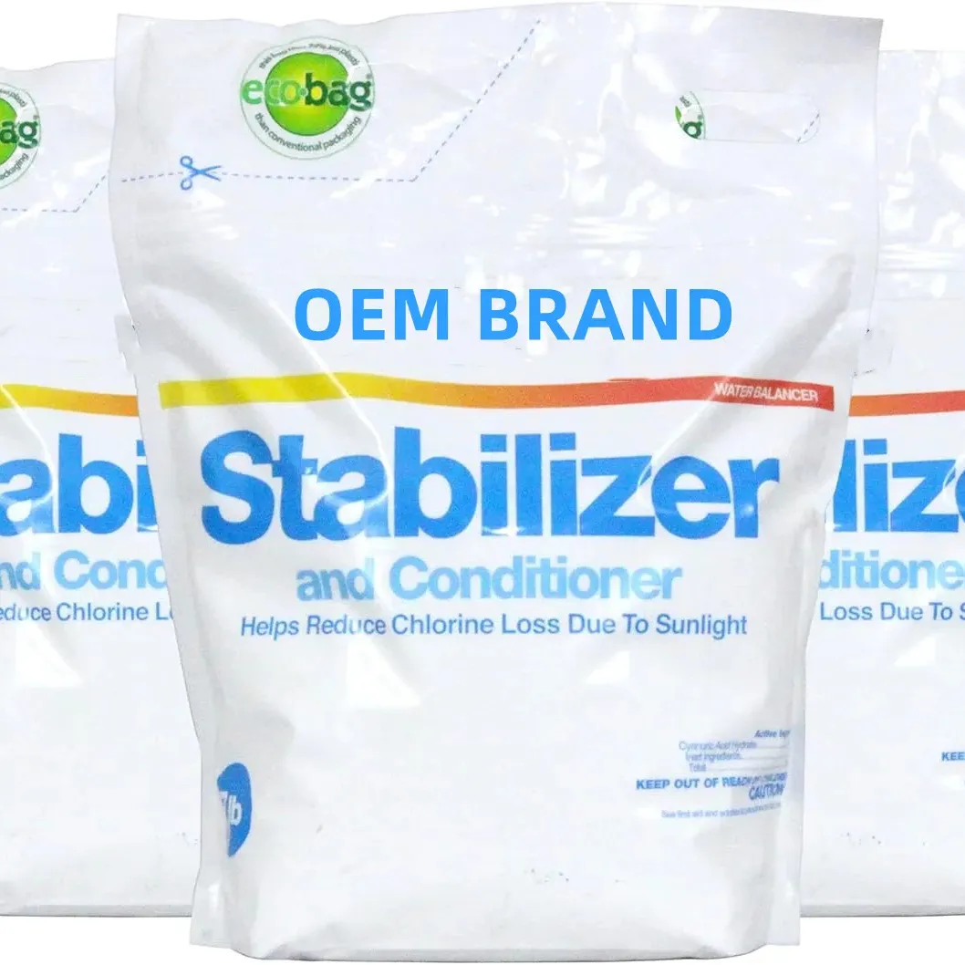 Piscine acqua cloro stabilizzante agente stabilizzatore acido cianurico In borsa e tamburo