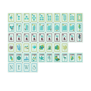 Modern Luxury Coral Coast American Mahjong Set Water Pearl Acrylic Tiles 4 Player Waterproof Portable <b>Entertainment</b> - Product Image 2