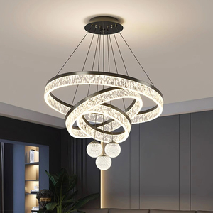 Lampadario a Sospensione Moderno in Acrilico con LED ad Altezza Regolabile per Interni <span class=keywords><strong>Soggiorno</strong></span> <span class=keywords><strong>Sala</strong></span> da <span class=keywords><strong>Pranzo</strong></span> Illuminazione Decorativa per la Casa - Product Image 1