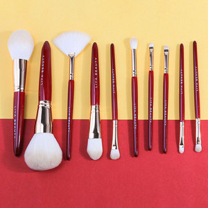 Pinceaux de maquillage de haute qualité 10 pièces <span class=keywords><strong>poudre</strong></span> sans cruauté Vegan cheveux visage ensemble de pinceaux de maquillage professionnel - Product Image 1