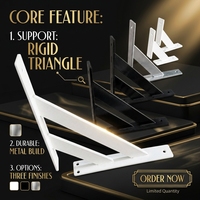 Support mural triangulaire en aluminium pour étagère, cadre de suspension pour armoire