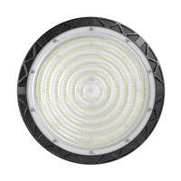 UFO aluminium IP65 100W/150W/200W untuk lampu Teluk tinggi dengan 12000 lumen untuk gudang & Lokakarya