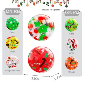 Novedad transfronteriza de Navidad: Pelota antiestrés de burbujas, juguete blando de uva, pelota de goma termoplástica suave para descompresión - Product Image 3