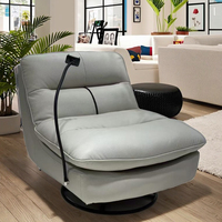 Fauteuil de relaxation individuel pour femmes, fauteuil de salon moderne en cuir, fauteuil inclinable électrique pour salon, villa