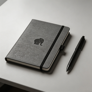 Cuaderno A5 de Cuero PU con Grabado de Elefante para Oficina y Negocios - Product Image 2