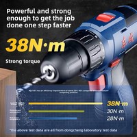 Perceuse sans fil 16V DCJZ1601E Lithium-Ion, mandrin à trois griffes, deux vitesses réglables, OEM, usage industriel/bricolage, garantie 3 mois, réversible