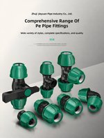 Raccords rapides sans chaleur Baolian PPR pour tuyaux PE, coudes et connecteurs droits pour tuyaux de 4/6 pouces, tête hexagonale mâle/femelle