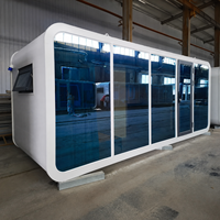 Cabine modulaire extérieure sur mesure de 20 pieds et 40 pieds, type Apple, pour hôtel, logement et bureau