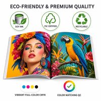 Impression de catalogues et de magazines personnalisés en couleur, couverture souple, reliure parfaite, services OEM/ODM de l'usine d'impression chinoise