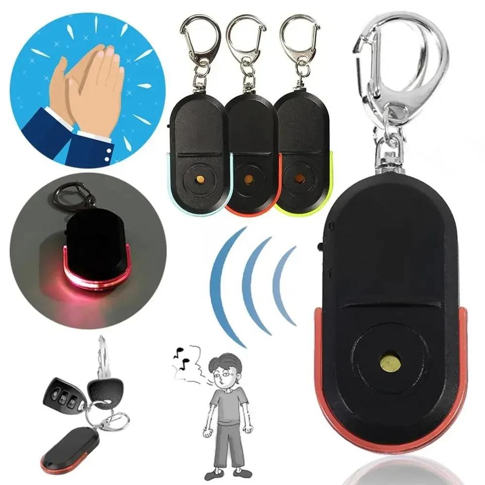 Anti-Lost Alarm Key Finder Keychain Tracker Whistle Sound Smart ...