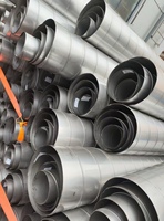 Système HVAC, conduit rectangulaire en acier galvanisé avec bride TDF et raccords pour la ventilation et l'évacuation de l'air industriel