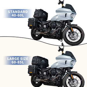 Échantillon gratuit de produits de plein air, sacoches latérales de selle en PVC imperméable à la mode pour moto, voyage, montagne, poche zippée pour le camping - Product Image 4