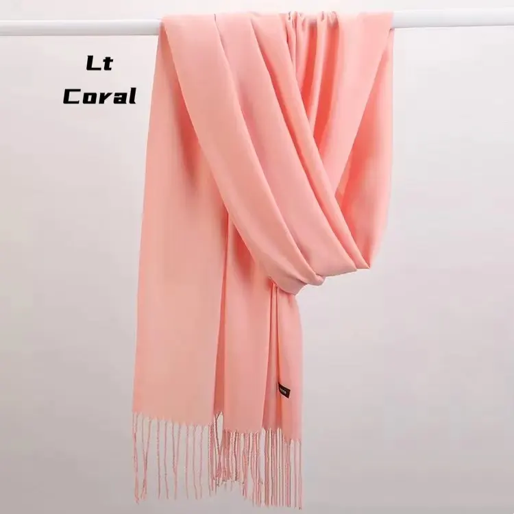 women's cheapest solid cashmere scarf pashmina raw wool ladies scarf shawls and wraps shawls