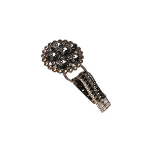 Round Rhinestone Duckbill Buckle Black Zinc Alloy <b>Clip</b> Buckle For Garment Decoration <b>Spring</b> 2025 - Product Image 4