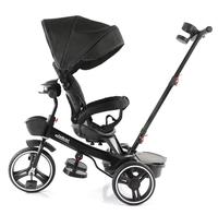 Tricycle Spécial Style Tricycle avec Musique MP3 et Lumières, Cadre en Acier, 4-en-1, Chaise Inclinable à Trois Roues en Plastique pour Enfants de 1 à 4 Ans
