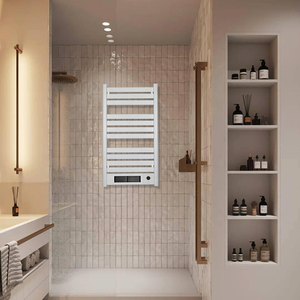 Radiateur de serviettes <span class=keywords><strong>plat</strong></span> de haute qualité en aluminium avec revêtement électrique porte-serviettes électrique pour salle de bain - Product Image 3