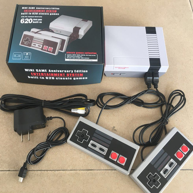 NES Mini 620 New TV Game Console Retro Classic FC Red and White Built-in 620 Classic Games Wired Game Controllers