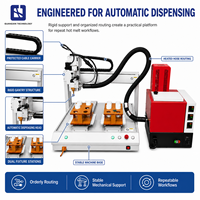 Machine de distribution automatique de colle thermofusible pneumatique pour l'étanchéité des cartons en bois, le revêtement adhésif et l'assemblage industriel